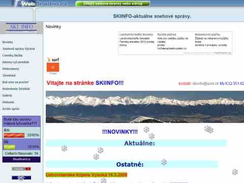 Nhled www strnek http://www.skiinfo.wbs.cz