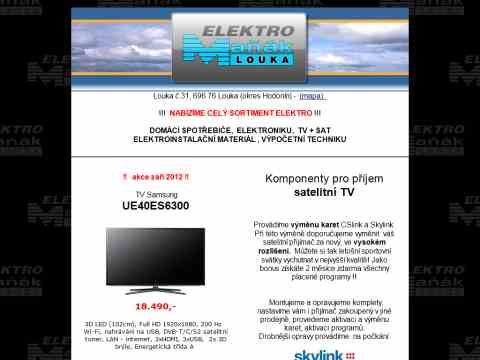 Nhled www strnek http://www.elektro-manak.cz/