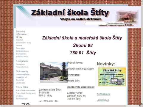 Nhled www strnek http://www.zsstity.cz