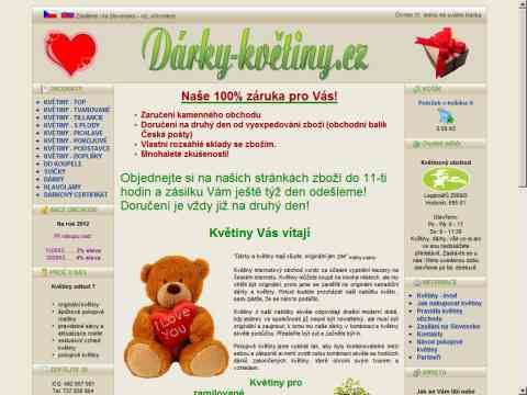 Nhled www strnek http://www.darky-kvetiny.cz