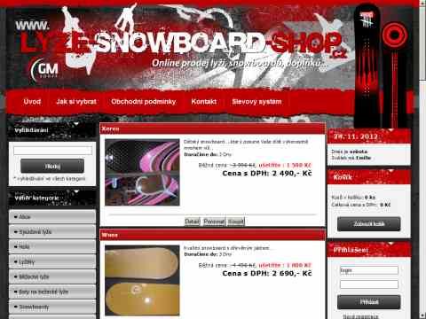 Nhled www strnek http://www.lyze-snowboard-shop.cz/