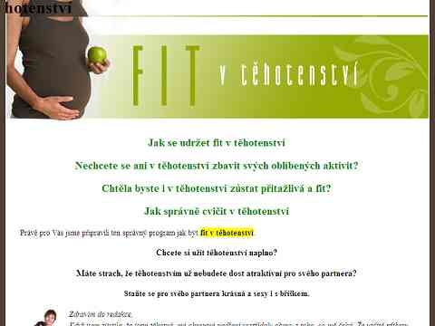 Nhled www strnek http://www.fit-v-tehotenstvi.cz