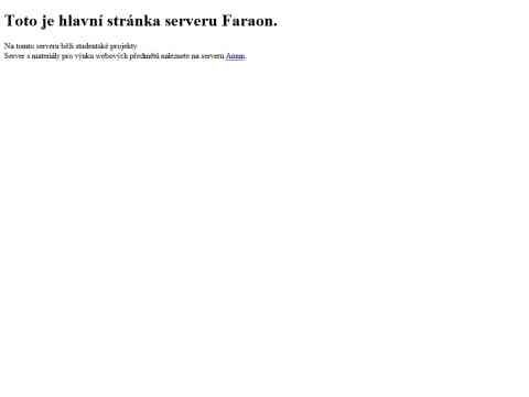 Nhled www strnek http://faraon.felk.cvut.cz/~ersild1/