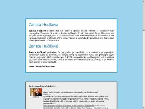 Nhled www strnek http://www.zaneta-hucikova.com/