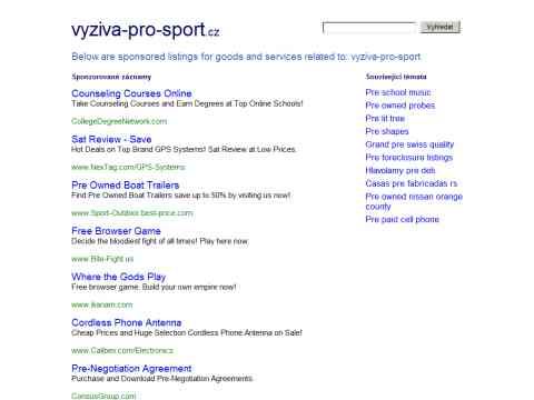 Nhled www strnek http://www.vyziva-pro-sport.cz
