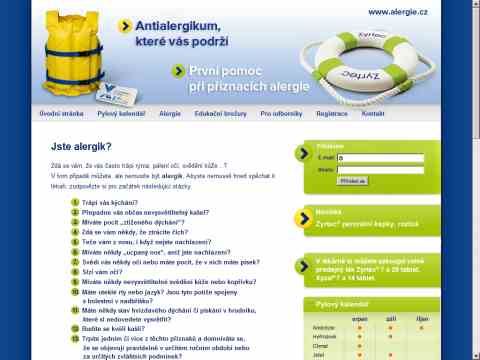 Nhled www strnek http://www.sos-alergie.cz/