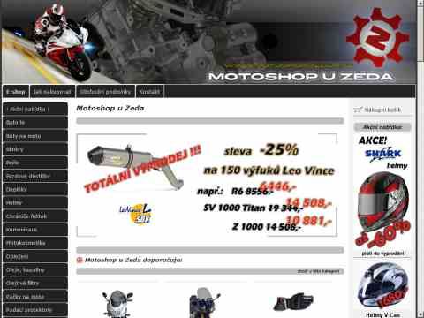 Nhled www strnek http://www.motoshopuzeda.cz/