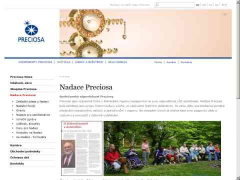 Nhled www strnek http://www.nadace.preciosa.cz/