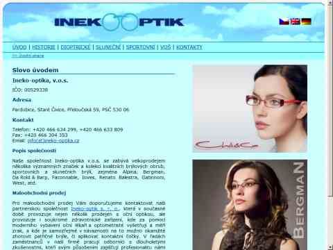 Nhled www strnek http://www.ineko-optika.cz