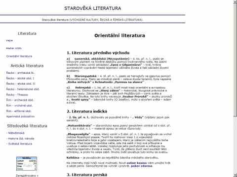 Nhled www strnek http://www.nejstarsi-literatura.odkaz.eu/