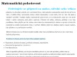 Nhled www strnek http://www.matematickapohotovost.cz