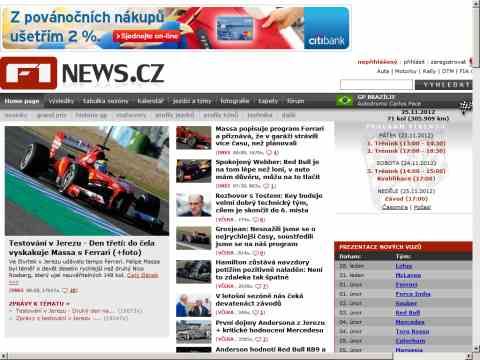 Nhled www strnek http://www.f1news.cz