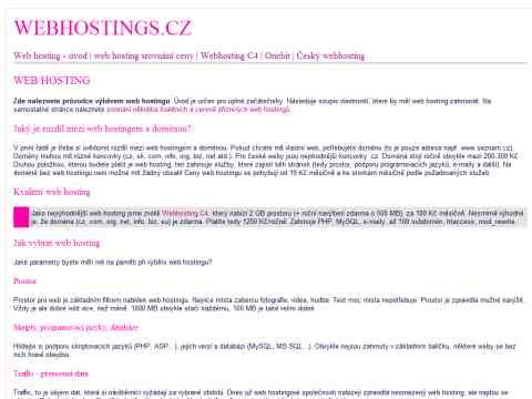 Nhled www strnek http://www.webhostings.cz/