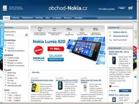 Nhled www strnek http://obchod.nokia.cz