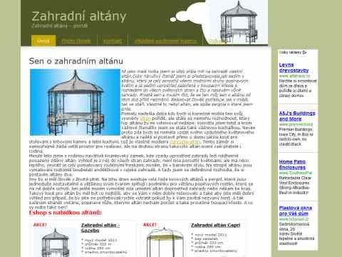 Nhled www strnek http://www.zahradni-altany.com