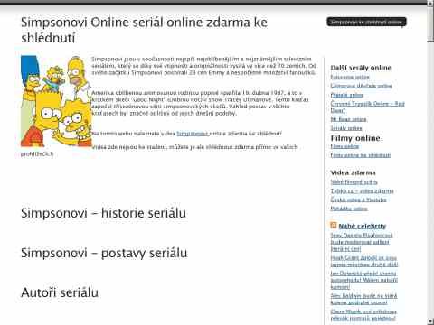 Nhled www strnek http://www.simpsonovi-online.cz