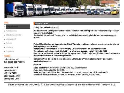 Nhled www strnek http://svoboda-transport.cz