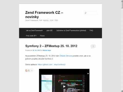 Nhled www strnek http://www.zendframework.cz/