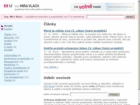 Nhled www strnek http://www.mira-vlach.cz/