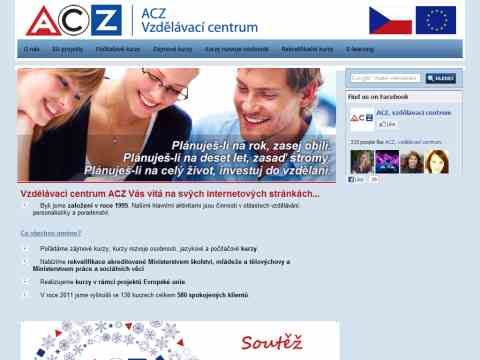 Kliknutím přejdete na www.aczprace.cz Náhled www stránek http://www.aczprace.cz