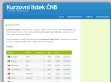 Nhled www strnek http://www.kurzovni-listek-cnb.cz