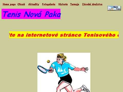 Nhled www strnek http://www.novapaka.cz/sport/tenis/homepage.htm
